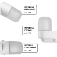 Настенно-потолочный светильник TDM ELECTRIC НПБ400П белый, IP54, 60 Вт, основание-поликарбонат, Народный SQ0303-1501