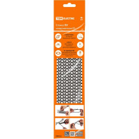 Стяжки пластиковые (хомуты) TDM ELECTRIC чёрные ПУ многозвенные RS 10x300 упаковка 20 штук SQ0515-0604