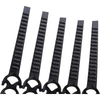 Стяжки пластиковые (хомуты) TDM ELECTRIC чёрные ПУ многозвенные RS 10x300 упаковка 20 штук SQ0515-0604