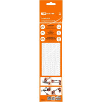 Стяжки пластиковые (хомуты) TDM ELECTRIC белые ПУ многозвенная RS 10x300, 20 шт. SQ0515-0603