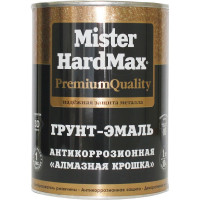 Грунт-эмаль HardMax Алмазная крошка антикоррозионная, серебристая, банка 1 кг 4690417070725