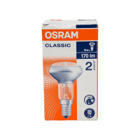Галогенная лампа OSRAM спот, 64542, R50, CLA, 30W, 230V, E14, 20X1 4008321212115
