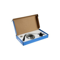 Смеситель для кухни ZEIN Z1303 однорычажный, с выходом для питьевой воды, латунь, черный 5799986