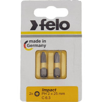 Бита ударная Impact (2 шт; 25 мм; PH2) Felo 02202241
