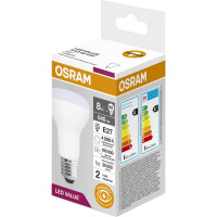Светодиодная лампа OSRAM LED Value R E27, 640Лм, 8Вт, замена 60Вт, 4000К, нейтральный белый свет 4058075581913