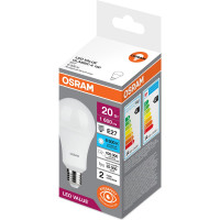 Светодиодная лампа OSRAM LED, Value, A, E27, 1600Лм, 20Вт, замена 150Вт, 4000К, нейтральный белый свет 4058075579323