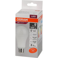 Светодиодная лампа OSRAM LED, Value, A, E27, 1600Лм, 20Вт, замена 150Вт, 4000К, нейтральный белый свет 4058075579323