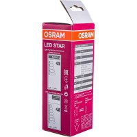 Светодиодная лампа OSRAM LED STAR, B, свеча, 8Вт, E27, 806 Лм, 4000 К, нейтральный белый свет 4058075210776
