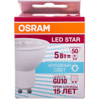 Светодиодная лампа OSRAM LED STAR PAR16 5Вт GU10 370 Лм 4000 К Нейтральный белый свет 4058075403406