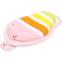 Мочалка МУЛЬТИДОМ Рыба-Полосатик 2 цвета NEW VL90-15