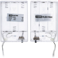 Светодиодная гирлянда TDM ELECTRIC Роса50, 50LED, 5м, 3000К, 3хАА, SQ0361-0052