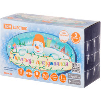 Светодиодная гирлянда TDM ELECTRIC Прищепки, 3 м, 15LED, белый, 8 режимов, 250 В, IP20 SQ0361-0093
