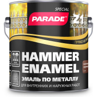 Эмаль по металлу PARADE Z1 молотковая 543-318 коричневый 2,5 л Лк-00002088