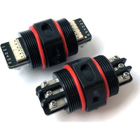 Водостойкий разъем TTAF Elektronik 3 силовых полюса/6 сигнальных 250V 25A/1А IP67 WPI-3602M25