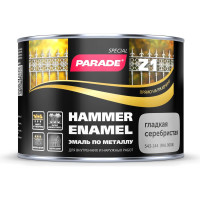 Эмаль по металлу гладкая серебряная PARADE Z1 RAL 9006 0,45 л Лк-00002115