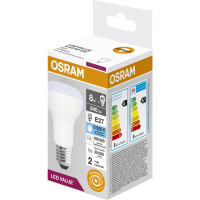 Светодиодная лампа OSRAM LED Value R E27 640лм 8Вт замена 60Вт 6500К холодный белый свет 4058075581944