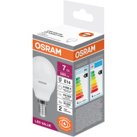 Светодиодная лампа OSRAM LED Value P 560лм 7Вт замена 60Вт 4000К нейтральный белый свет E14 4058075579651