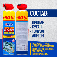 Очиститель карбюратора ABRO MASTERS PROF XL спрей 650 мл, шт CC-120-SH-RW