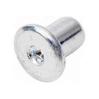 Мебельная декоративная гайка ЦКИ плоск. М6х12х15, Ц, уп. 100 шт. 61935