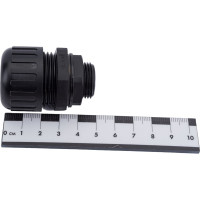 Усиленная вводная муфта Промрукав ВМУ-ГТ-20, IP68, для гофрированных труб, черная, М20 1шт PR08.3277