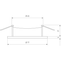 Встраиваемый светильник Elektrostandard 110 MR16, белый a053331