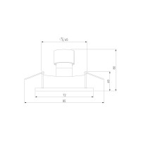 Встраиваемый светильник Elektrostandard 111 MR16, черный a053336