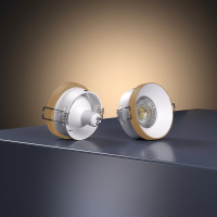 Встраиваемый светильник Elektrostandard 112 MR16, белый, золото a053338