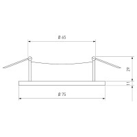 Встраиваемый светильник Elektrostandard 112 MR16, белый, черный a053339