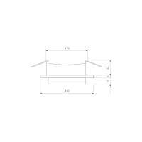 Встраиваемый светильник Elektrostandard 116 MR16, золото, белый a053346
