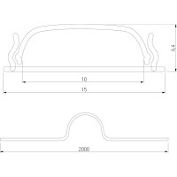 Гибкий профиль Elektrostandard LL-2-ALP012 алюминиевый, черный, белый для LED ленты (под ленту до 10mm) a053630