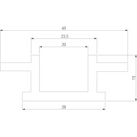 Встраиваемый профиль для LED ленты Elektrostandard LL-2-ALP013 алюминиевый (под ленту 9mm) a053633