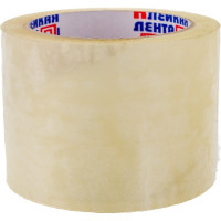 Упаковочная клейкая лента ООО Комус 75 мм х 66 м х 47 мкм, прозрачная, Россия 27258