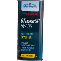 Масло GT OIL GT Energy SP, SAE 5W30, API SP/SP-RC, 4 л 8809059409152