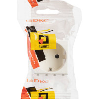 Розетка DKC 1-местная, 2 модуля Avanti "Белое облако" 16А IP20 2P+E, защитные шторки, белая 4400002