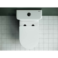 Напольная пристенная безободковая чаша унитаза Ceramicanova STAR Rimless CN1904-B