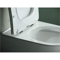 Напольная пристенная безободковая чаша унитаза Ceramicanova STAR Rimless CN1904-B