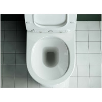 Напольная пристенная безободковая чаша унитаза Ceramicanova STAR Rimless CN1904-B