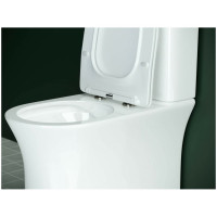 Напольная пристенная безободковая чаша унитаза Ceramicanova STAR Rimless CN1904-B