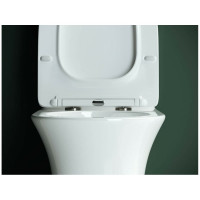 Напольная пристенная безободковая чаша унитаза Ceramicanova STAR Rimless CN1904-B