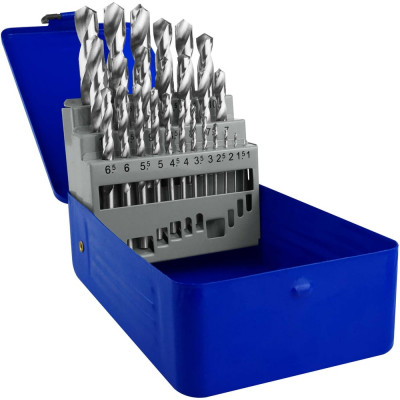 Набор сверл HSS 25 шт, 1-13 мм vertextools 0987-25