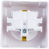 Розетка Systeme Electric 1-м ОП Хит 16А IP20 250В с заземл. защ. шторки бел. RA16-138-B