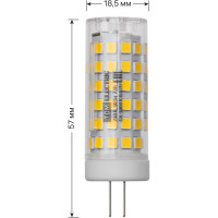 Светодиодная лампа TDM ELECTRIC G4-7 Вт-230 В-3000 К, SMD, 18,5x57 мм SQ0340-0219