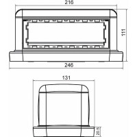 Башенка напольная DKC BUS 12 модулей сер. 09070DIY