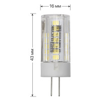 Светодиодная лампа TDM ELECTRIC G4-3 Вт-230 В-6500 К, SMD, 16x43 мм SQ0340-0212