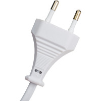 Шнур с ножным выключателем и плоской вилкой TDM ELECTRIC ШУН01В ШВВП 2х0,75мм2 3,5м. белый SQ1305-0061