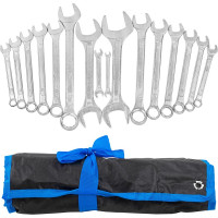 Набор ключей комбинированных и рожковых, 16 предметов KingTul KT-5199(47227)