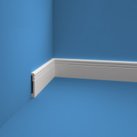 Плинтус AGIS Экополимер (80х12 мм; 2000 мм) EP001