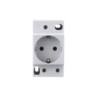 Розетка Dekraft 16А 220В 2P+PEN на DIN-рейку PM-102 серия 18012DEK