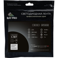 Светодиодная лента Apeyron 24В, 22Вт/м, smd5630, 60д/м, IP20, 2000Лм/м, подложка 10мм, 5м, 4000К 00-322