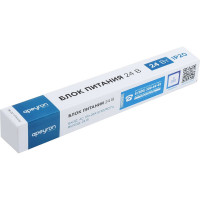 Блок питания Apeyron 24В, 24Вт, IP20, 170-264В, 1А, алюминий, суперслим, серебро / 03-96